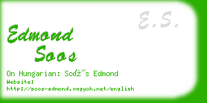 edmond soos business card